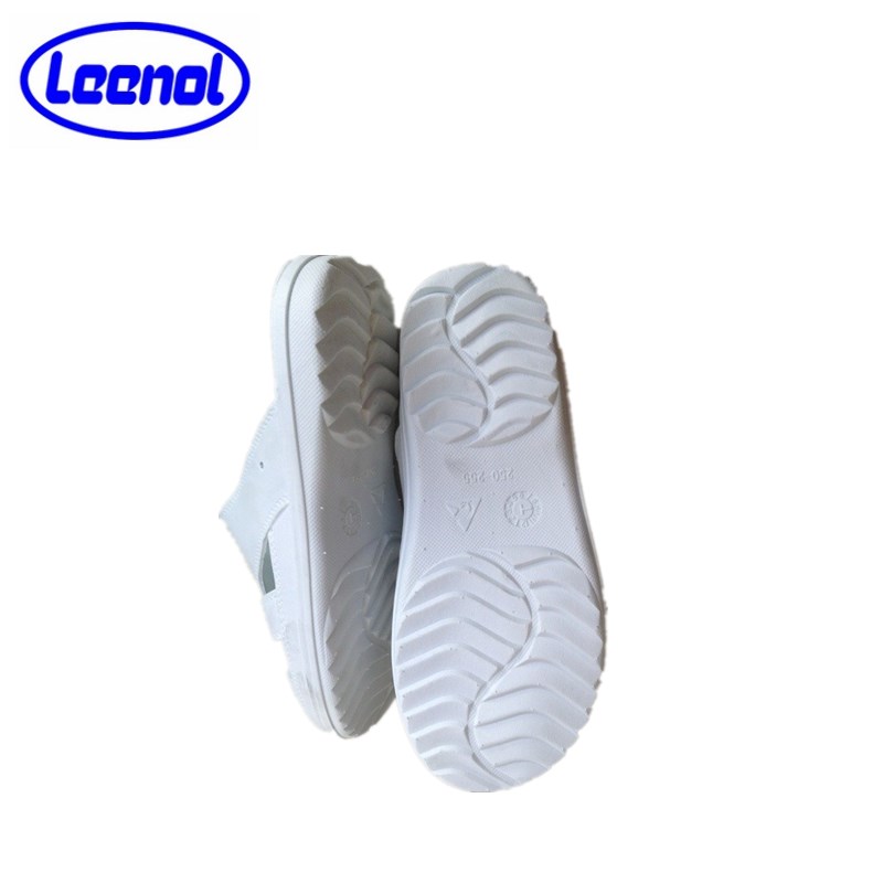 LN-1577101A High Quality Durable Unisex Cleanroom 6 Holes Antistatic ESD SPU Slipper